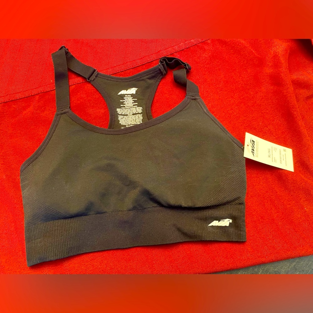 Avia XL Cami Key Hole Black Sports bra- NWT